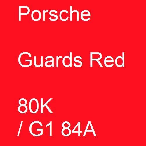 Porsche, Guards Red, 80K / G1 84A.